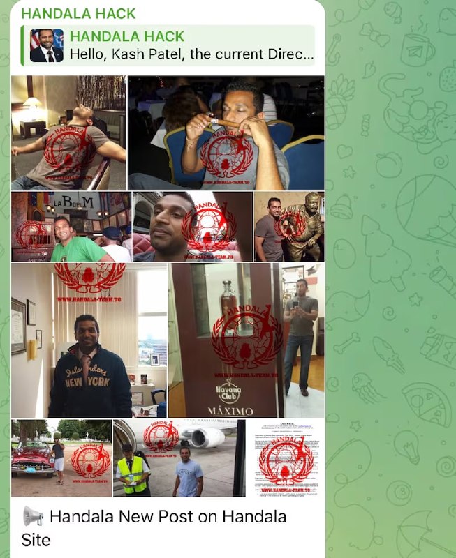 JUST IN - FBI director Kash Patel's personal email address hacked, says DOJ. This comes only a day after Iran-linked Handala hacking group claims it breached the FBI: 