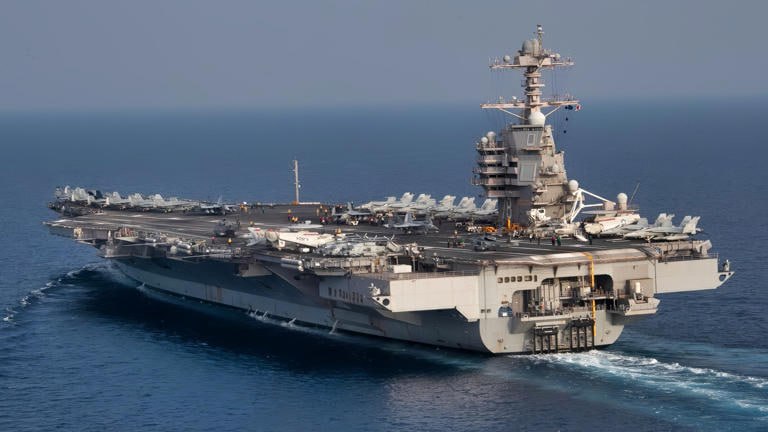 JUST IN - U.S. Navy announces the USS Gerald R. Ford, which suffered a 