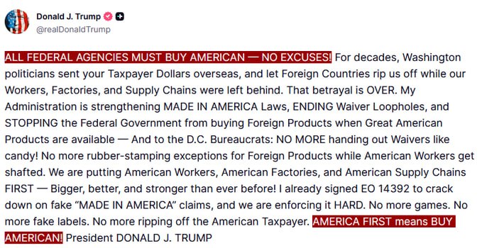 JUST IN - Trump: 