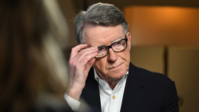 JUST IN - Lord Mandelson has resigned over Epstein files.British Labour politician Lord Mandelson, said, he has resigned his membership of the Labour Party, saying he does not want to, 