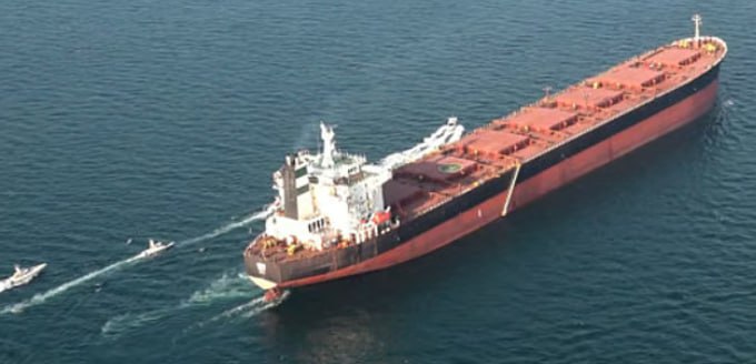 JUST IN - Iran has moved to close the Strait of Hormuz, with ships reportedly receiving VHF transmission from Iran’s Revolutionary Guards warning 