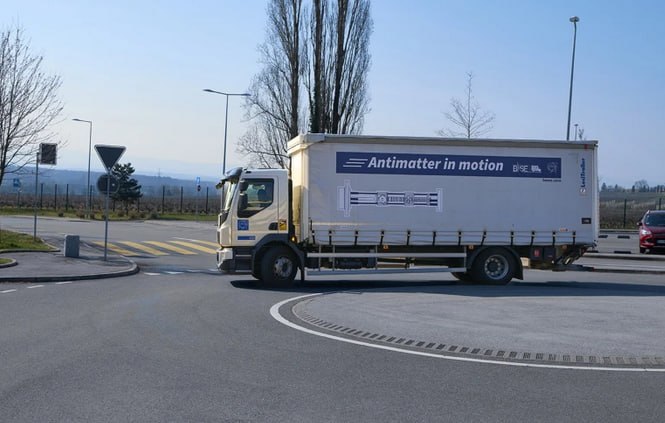 NEW - Scientists at CERN transport antimatter for the first time ever. 92 antiprotons, in a custom designed bottle that trapped the particles using magnetic and electric fields, took a 30 minute journey in the back of CERN’s truck.Read here: 