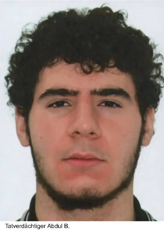 JUST IN - Berlin police release an image of the suspect, Abdul B, wanted in connection with the car ramming incident at Berlin's pride festival, adding not to approach him as 