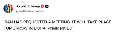JUST IN - Trump posts that 