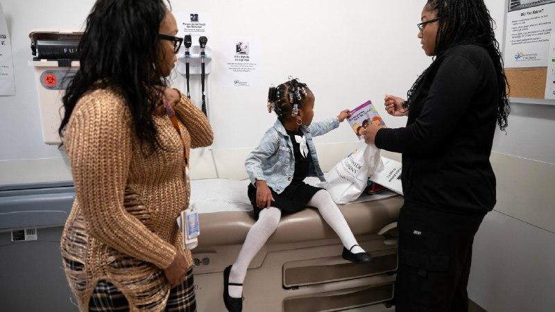 Rapid declines in childhood literacy rates across the US prompt hospitals to screen for literacy
