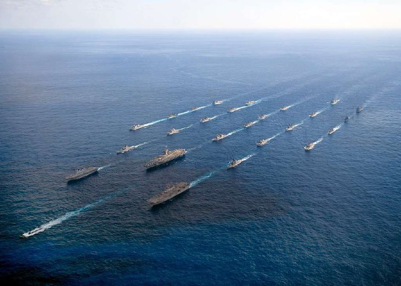 USS George Washington strike group has arrived in the Middle East relieving USS Abraham Lincoln