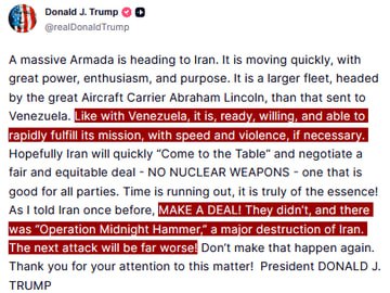 JUST IN - Trump says that a 