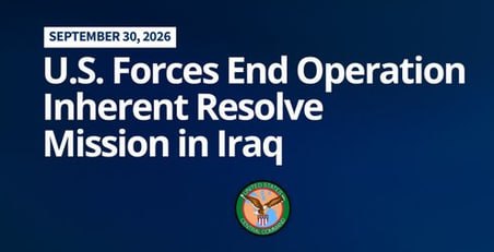 JUST IN - CENTCOM announces U.S. forces have now left and removed all equipment from Erbil Air Base, marking the end of Operation Inherent Resolve in Iraq.Source: 