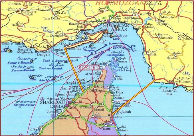 NEW - Iran releases a map, highlighting 