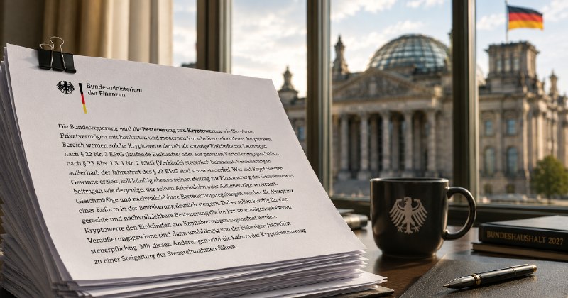 German government wants to abolish the holding period for cryptocurrencies