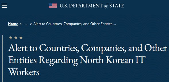 JUST IN - U.S. State Department and international partners issue a warning about 
