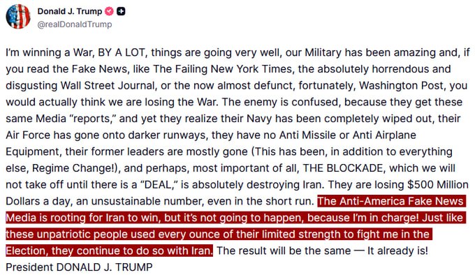 JUST IN - Trump criticizes 