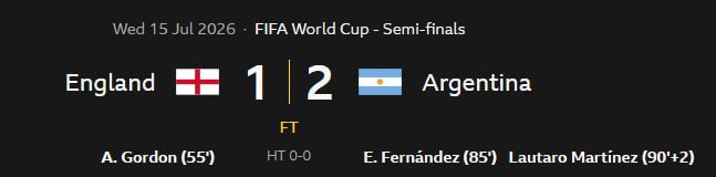JUST IN - Argentina eliminates England 2-1, to reach the World Cup Final.@disclosetv