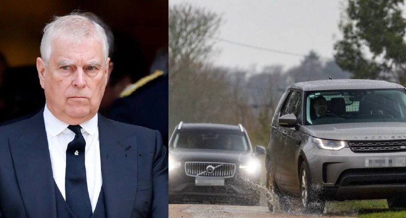 JUST IN - Six unmarked police cars with plain clothed officers arrive at Andrew Mountbatten-Windsor's home on his 66th birthday.UPDATE - Andrew Mountbatten-Windsor has been arrested on suspicion of misconduct in public office.Read here: 