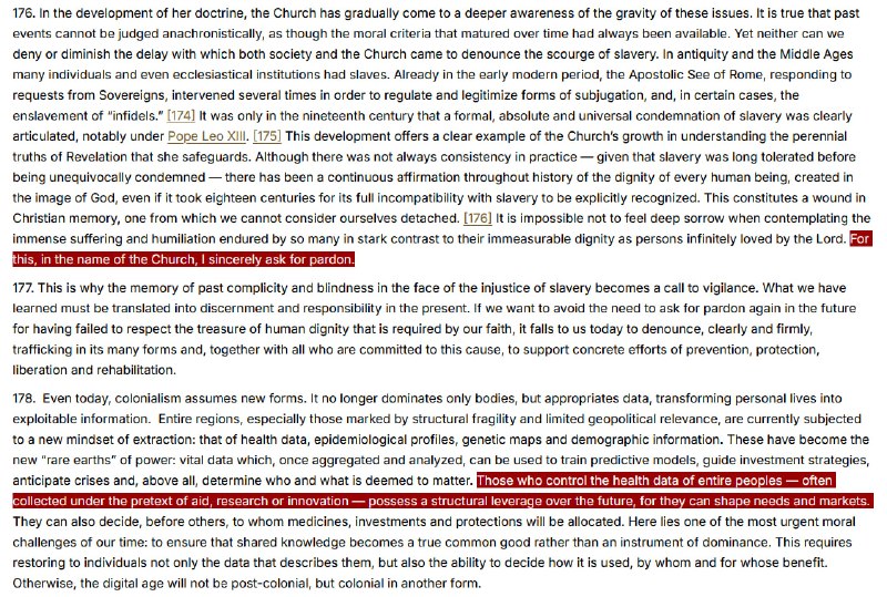 NEW - Pope LEO XIV apologizes for the church's role in slavery, in his encyclical letter, calling it a 