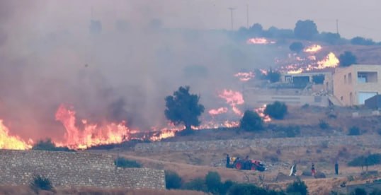JUST IN - Greece's fire service says 33 people have been arrested in connection with the wildfires, 30 detained on suspicion of negligence related to fires and 3 on suspicion of 