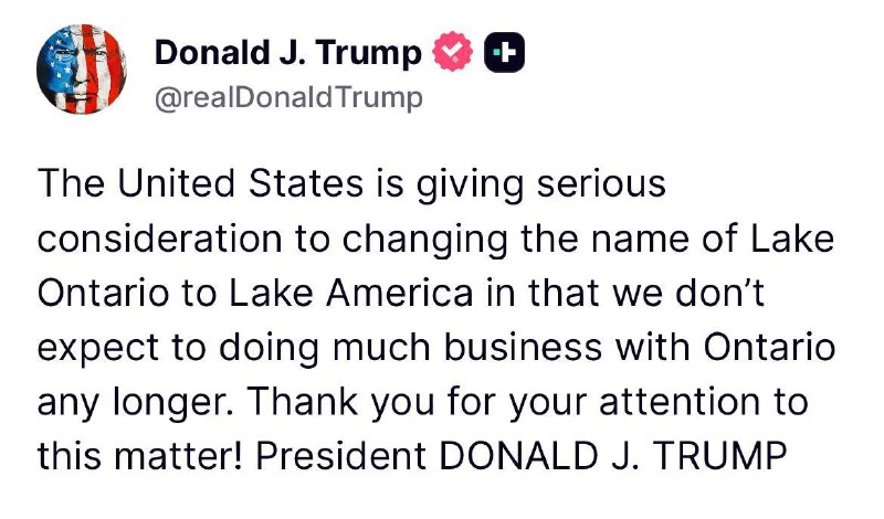 JUST IN - Trump says he is giving 