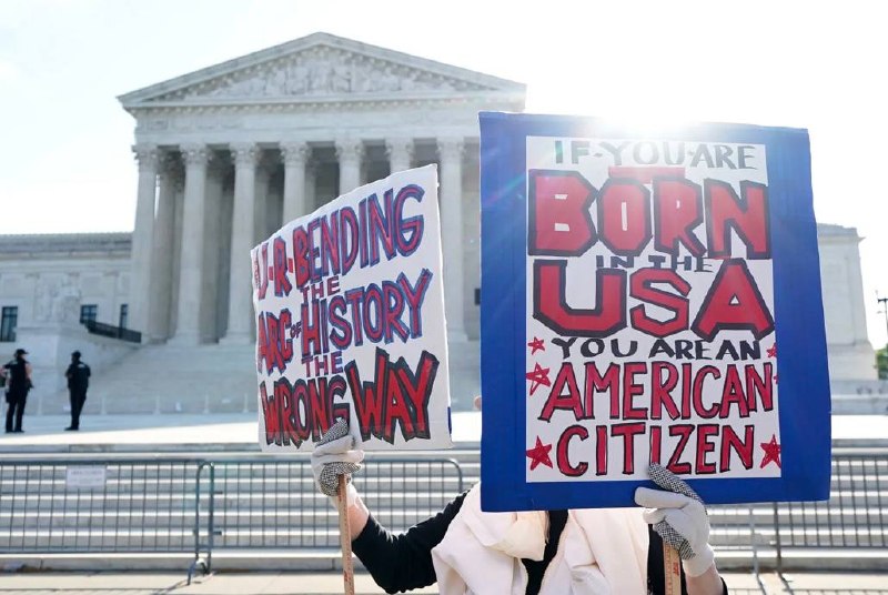 JUST IN - U.S. Supreme Court strikes down Trump's birthright-citizenship order, declaring children born to parents who are in the U.S. illegally or temporarily are not citizens, 6–3. The ruling is constitutional, not statutory, meaning it can't be reversed by statute or executive order, only by a constitutional amendment or a future Court overruling the decision.Read here: 