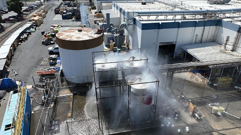40,000 evacuated as overheated tank faces explosion or leak