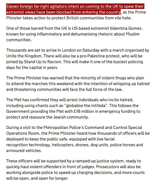 MORE - Starmer confirms that 11 